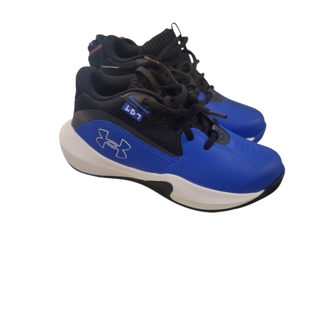 Under Armour Kids' Black and Blue Sneakers